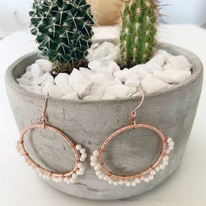 Calisades Hoop Earrings / 24K Rose Gold Plated